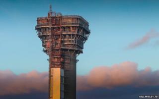 The filter atop the tower