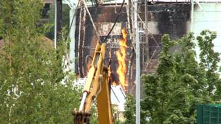 Fire at the Gas works