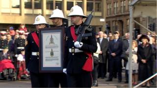 marines get freedom of glasgow