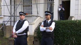Scene of the shooting in Holloway