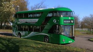 A Routemaster bus in Leeds
