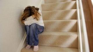 Child on stairs