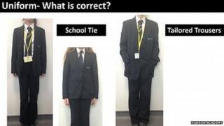 Uniform which pupils are allowed to wear