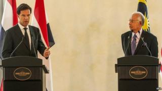 Dutch Prime Minister meets with his Malaysian counterpart Najib Razak