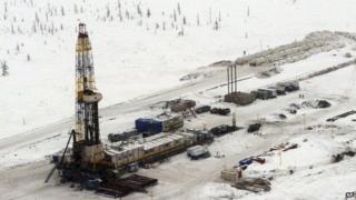 A Rosneft oil derrick in Siberia - file pic