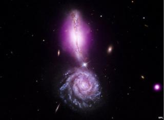 colliding galaxies