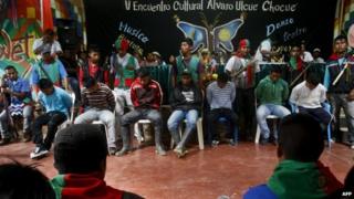 Trial of Farc members in Toribio, Colombia. 9 Nov 2014