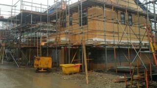 A house being built