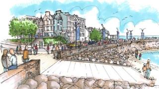 Artists impression of Gourock redevelopment