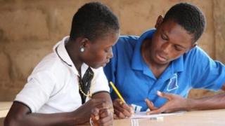 Drawing workshop in Ghana