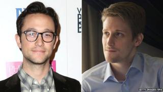 Joseph Gordon-Levitt and Edward Snowden