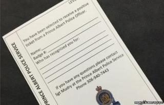 The police force's positive ticket