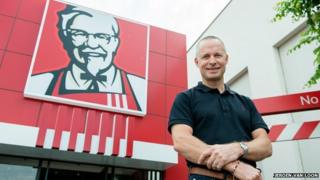 Doug Smart from KFC outside one of the company's restaurants in Johannesburg