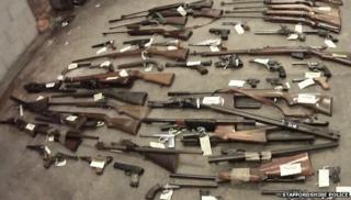 The gun haul