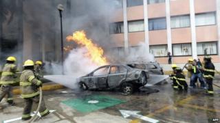Attack against Guerrero state congress in Chilpancingo