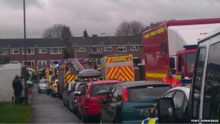 Scene of the deaths in Yate