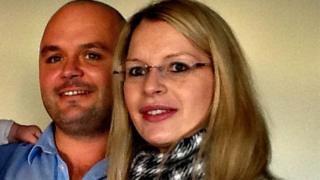 Caroline Bramwell and her fiancé Gerard Crossin