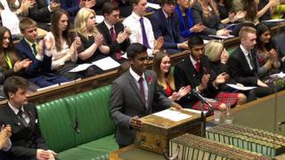 Delegates of the Youth Parliament during the Commons debate