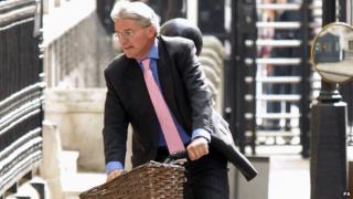 Andrew Mitchell on his bike