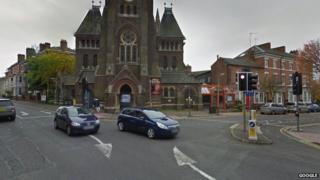 Regent Road, at its junction with Upper King Street