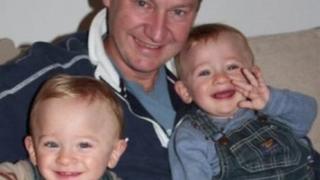 Gary Clarence and his two sons,