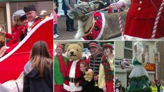 Santa Parade in Poole