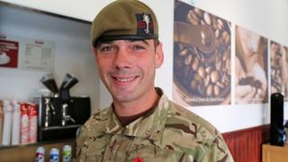 Colour Sgt James Geen from 1st Battalion the Welsh Guards