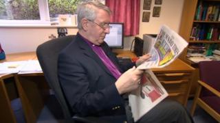 The Right Reverend Tim Stevens, the Bishop of Leicester