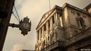 The Bank of England in the City of London