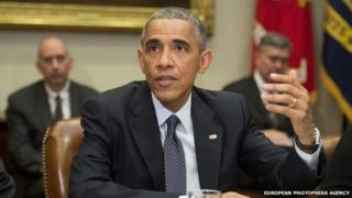US President Barack Obama appeared in Washington DC, on 18 November 2014