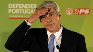 Former Portugal PM Jose Socrates during a campaign event in Lisbon - 5 June 2011