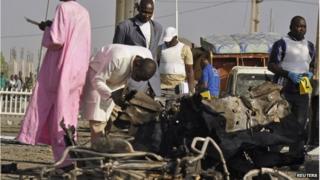 Aftermath of a Boko Haram attack in Kano state, 15 November 2014