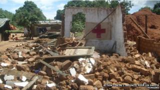 A demolished medical centre in Democratic Republic of Congo (2009)