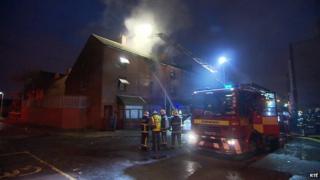 Fire at Gloucester Place in Dublin
