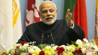 Mr Modi urged Saarc leaders to unite for the region's development