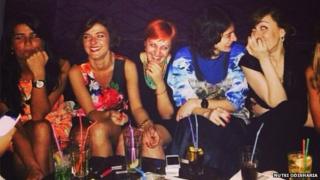 women having fun