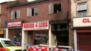Scene of the fire