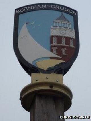 Burnham on Crouch sign
