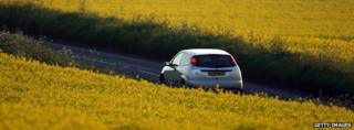 Car on a UK road