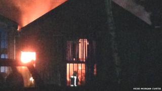 Fire at Snow White Laundries