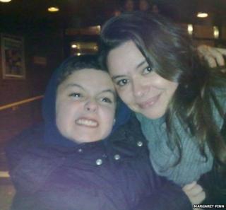 Margaret with her son