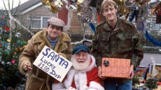 Sir David Jason, Buster Merryfield and Nicholas Lyndhurst in a 1986 edition of Only Fools and Horses