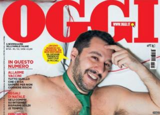 Matteo Salvini on the cover of Oggi