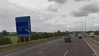 Generic view of the M5 motorway