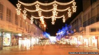 Crawley Christmas lights