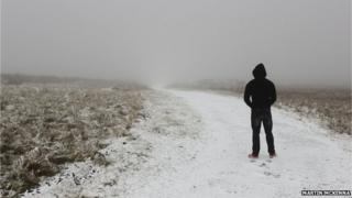 Winter snow in Belfast