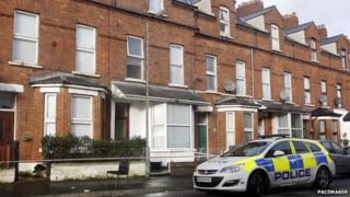 Police at scene of fatal stabbing
