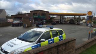 Police car at Gwalia Garage
