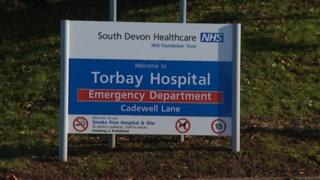 Torbay Hospital sign