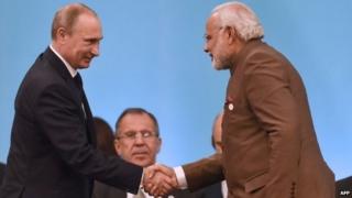 File photo of Putin and Modi
